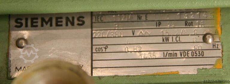 Motorreductor 4 kW 83-175 rpm Siemens schaltbar