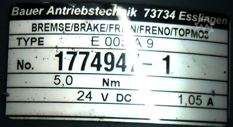 Мотор-редуктор 0,37 кВт 41 об/мин BAUER BK10-71V