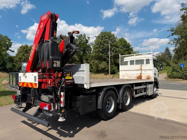 Grue montée sur camion MAN TGS 26.400 6x4 KRAN 4xAbstzg FUNK 5/6 Steuer AHK