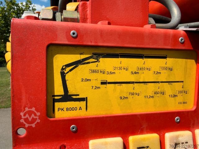厢式货车 MAN 17.232 4x4 KRAN SEILWINDE Kran und LKW
