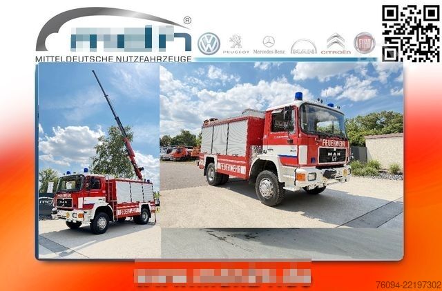 Φορτηγό ειδικού σκοπού MAN 17.232 4x4 KRAN SEILWINDE Kran und LKW
