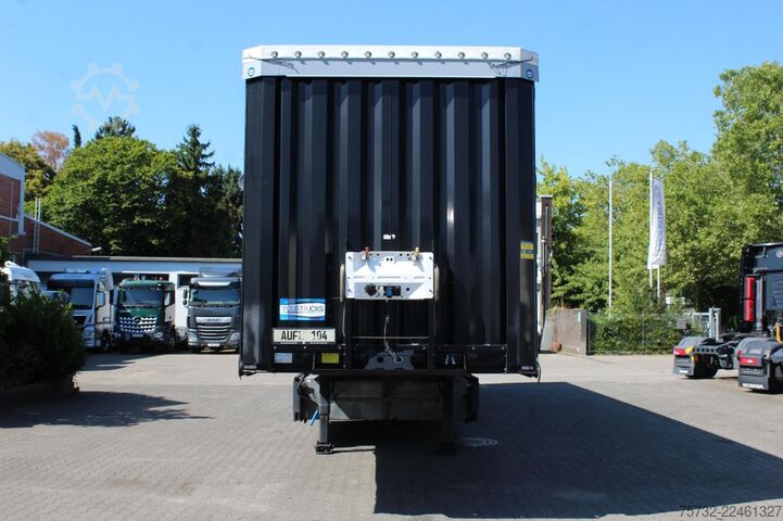 Open semitrailer with tarp Krone Plane Edscha Liftachse Pal.-Kasten