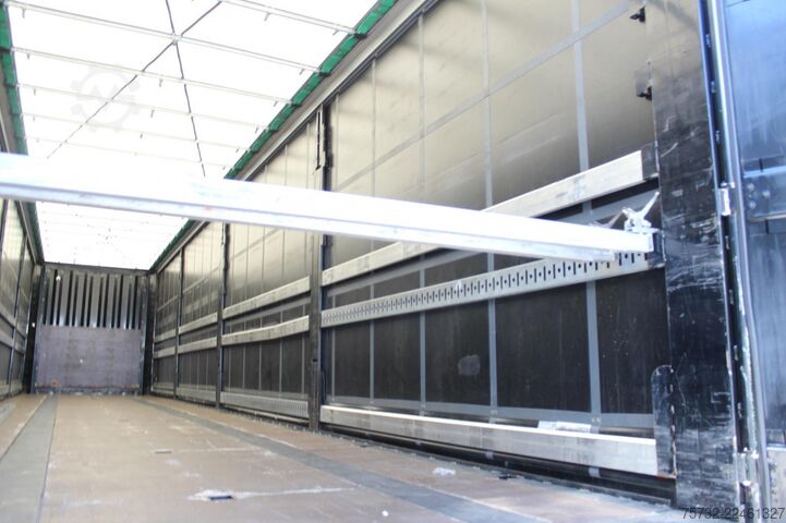 Open semitrailer with tarp Krone Plane Edscha Liftachse Pal.-Kasten
