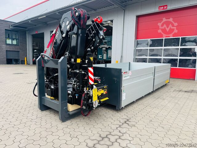 Polpriklopnik za zamenljive nadgradnje  Abrollcontainer Container 6,5 m Kran  Fassi F150