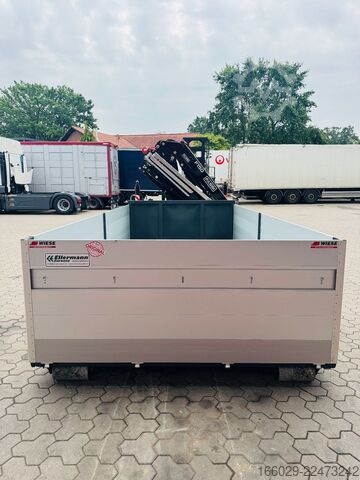 Polpriklopnik za zamenljive nadgradnje  Abrollcontainer Container 6,5 m Kran  Fassi F150