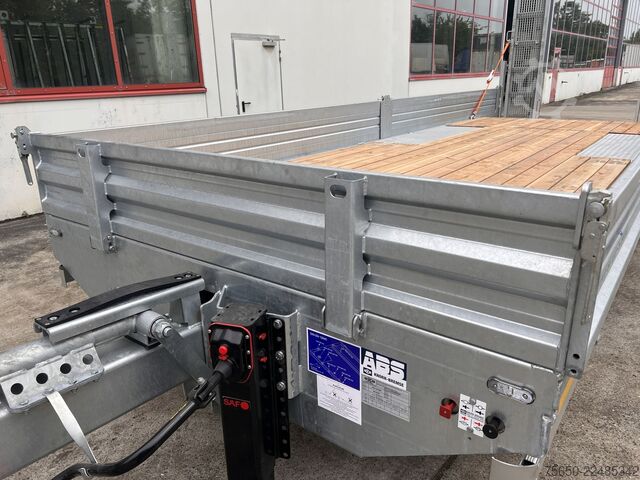 Reboque com plataforma rebaixada Möslein TTT 11- 7,28  Neuer Tandemtieflader, 7,28 m Ladefläche