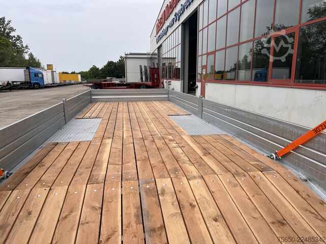 Reboque com plataforma rebaixada Möslein TTT 11- 7,28  Neuer Tandemtieflader, 7,28 m Ladefläche