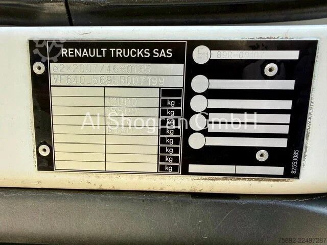 Transportasi berpendingin/beku Renault D 12.220 / Carrier Supra 750 / LBW