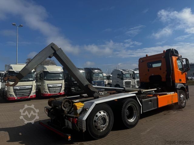 کامیون کمپرسی با جرثقیل قلابی MERCEDES-BENZ Actros 2545 Aroller VDL 21-6200 Lift/Lenk