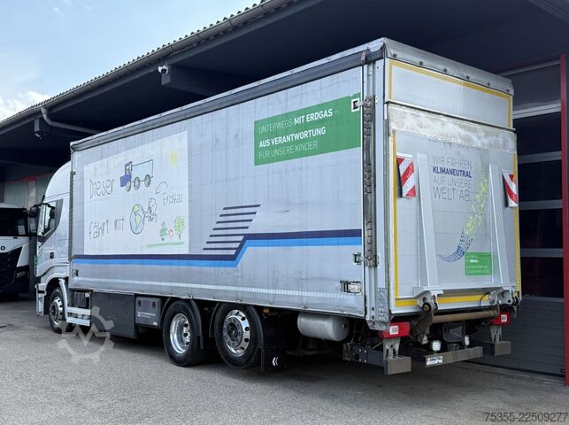 Platformas kravas automašīna ar tentu IVECO Stralis AS260S46 CNG Standklima Intarder 8xTank