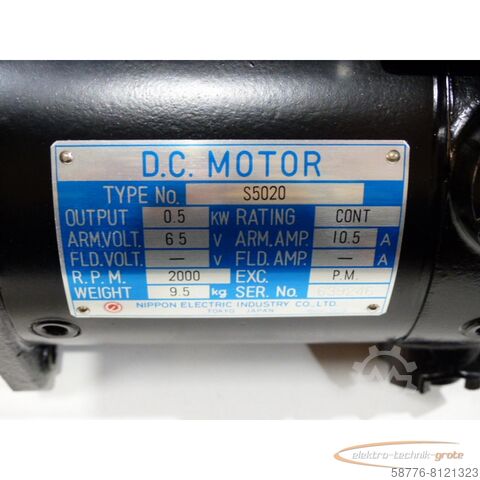 モーター Nippon Electric S5020 Servomotor