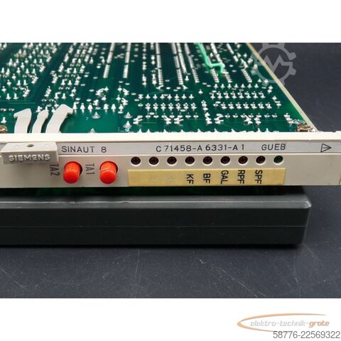 Komponentti Siemens C71458-A6331-A1  SINAUT 8 Platine SN: 10238