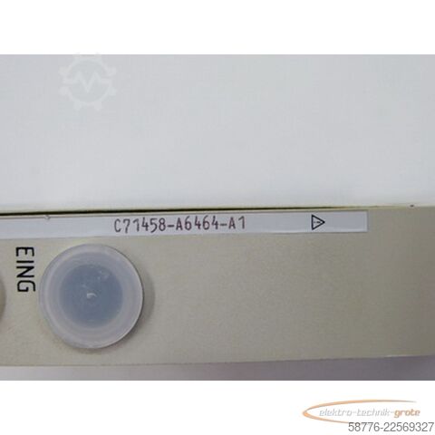 উপাদান Siemens C71458-A6464-A1 Karte
