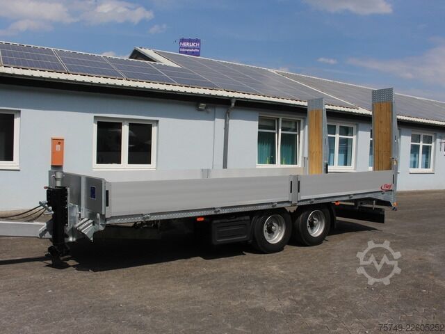 Remolque de plataforma baja fliegl TPS 118 Plattform 6.2m! mit Rampen NEU