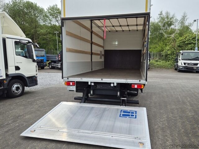 Transportador con plataforma y toldo Fuso Canter 7C18 Aut., Bordwand Pritsche Plane 6Tkm!