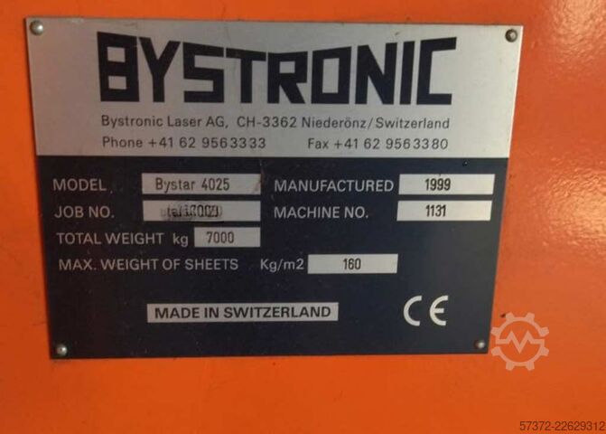 Máquina de corte por láser CNC Bystronic ByStar 4025