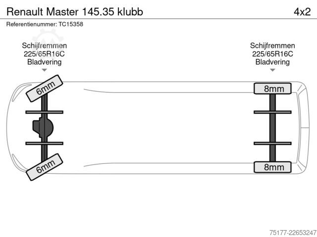 Kėlimo platforma Renault Master 145.35 klubb