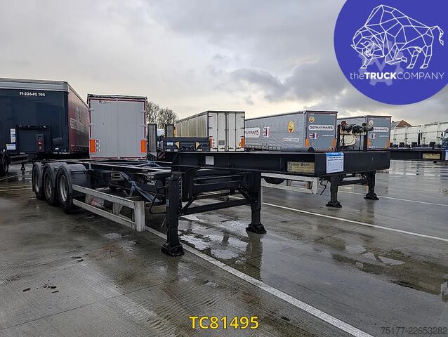 Konteyner taşımacılığı Turbos Hoet Tank chassis Gooseneck