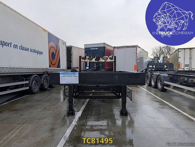 Konteyner taşımacılığı Turbos Hoet Tank chassis Gooseneck