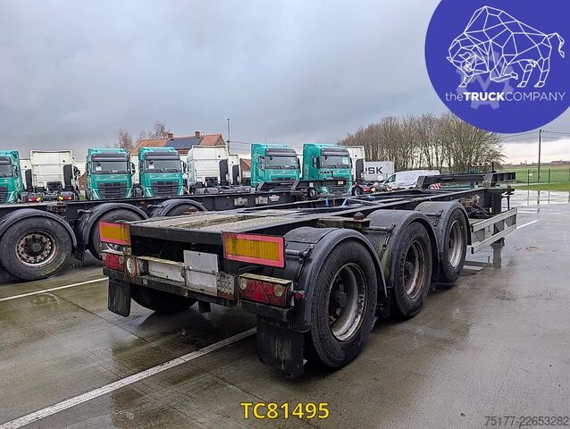 Konteyner taşımacılığı Turbos Hoet Tank chassis Gooseneck