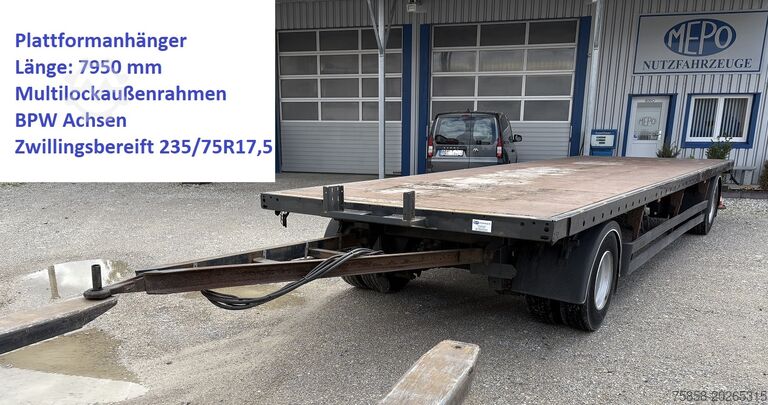 Tilhenger med åpent lasteplan WEB Trailer Plattformanhänger 7950 mm STROH