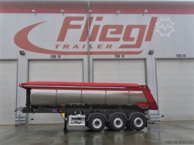 Semi-tipper trailer Fliegl 2 oder 3-Achs Thermokipper Asphaltprofi