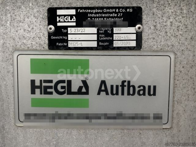 Furgon OPEL Vivaro *Glastransporter Hegla* Werkstatt Sortimo