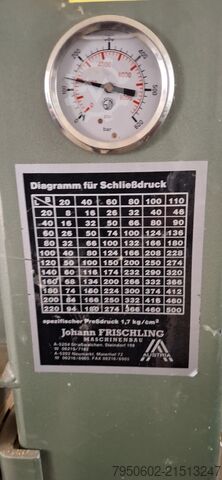 Prasa do forniru Johann Frischling Maschinenbau H40