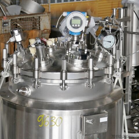 Tanque de presión de 390 litros calefactable/refrigerable, AISI 316 con agitador magnético Pharmatec GmbH 9630
