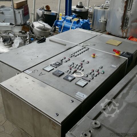 2911 liter heatable/coolable Becomix process vessel made of V4A with anchor agitator. Becomix 9588