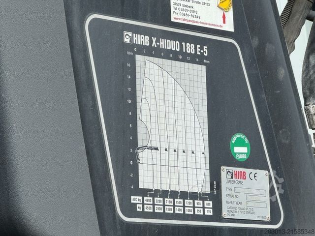 Flatbed truck MAN TGS 18.360 4x2 Pritsche Kran HIAB XHIDUO 188 E5