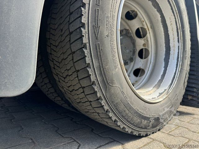 Flatbed truck MAN TGS 18.360 4x2 Pritsche Kran HIAB XHIDUO 188 E5