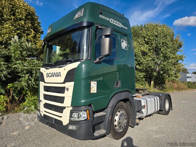 Tractor estándar SCANIA R410 Tacho Gen2 / Blatt-Luft / Bycool