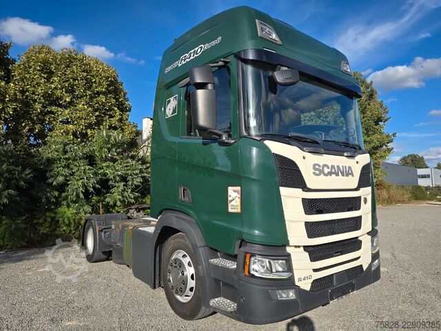 Tractor estándar SCANIA R410 Tacho Gen2 / Blatt-Luft / Bycool