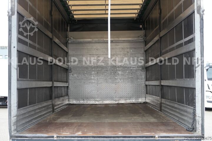 Flatbed truck with tarp MERCEDES-BENZ Actros 1863 Pritsche Plane Retarder LBW Euro 6
