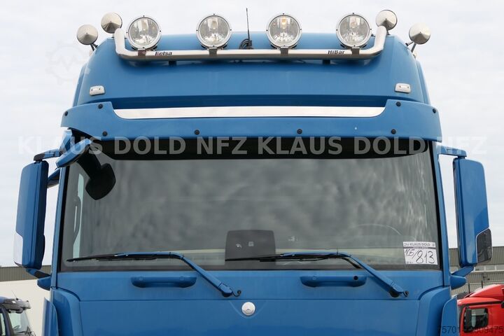 Flatbed truck with tarp MERCEDES-BENZ Actros 1863 Pritsche Plane Retarder LBW Euro 6