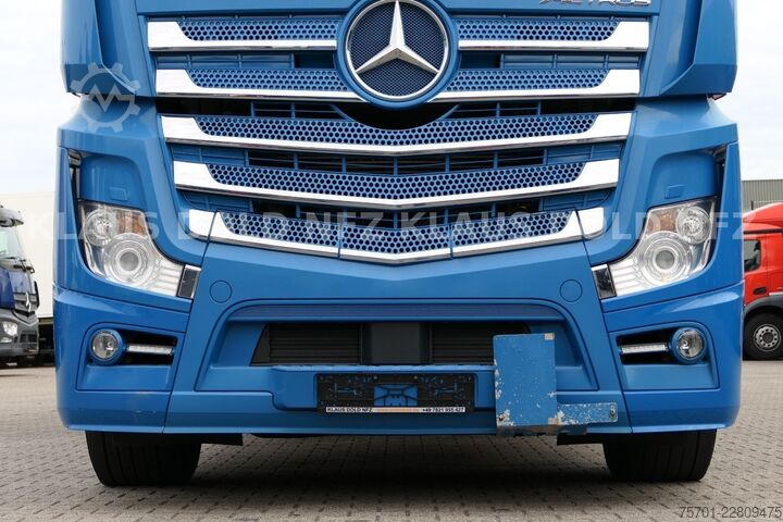 Flatbed truck with tarp MERCEDES-BENZ Actros 1863 Pritsche Plane Retarder LBW Euro 6