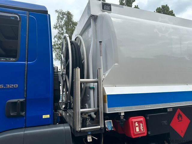 Camión cisterna MAN TGM 26.320 Rohr 21.000L Oben/unten Funk Lenk