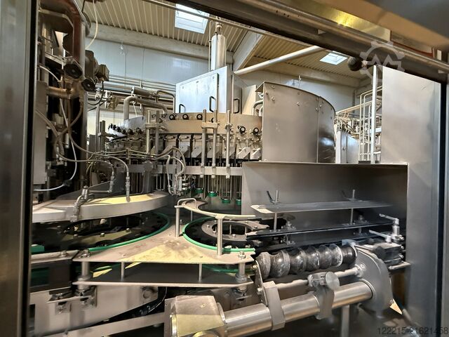 Γραμμή εμφιάλωσης γυάλινων φιαλών μίας χρήσης από Krones, KHS Meypack, Kisters, Logopack (1999) Krones, KHS Abfülllinie für Glasflaschen (Einweg)