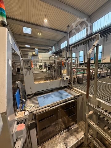 Γραμμή εμφιάλωσης γυάλινων φιαλών μίας χρήσης από Krones, KHS Meypack, Kisters, Logopack (1999) Krones, KHS Abfülllinie für Glasflaschen (Einweg)