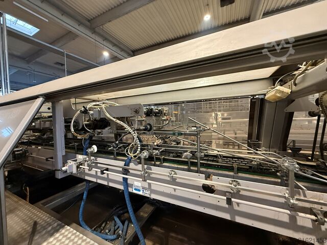 Γραμμή εμφιάλωσης γυάλινων φιαλών μίας χρήσης από Krones, KHS Meypack, Kisters, Logopack (1999) Krones, KHS Abfülllinie für Glasflaschen (Einweg)