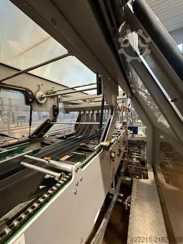 Γραμμή εμφιάλωσης γυάλινων φιαλών μίας χρήσης από Krones, KHS Meypack, Kisters, Logopack (1999) Krones, KHS Abfülllinie für Glasflaschen (Einweg)