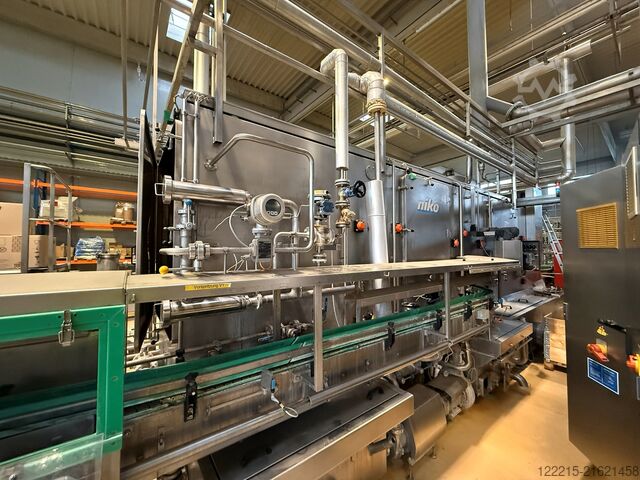 Γραμμή εμφιάλωσης γυάλινων φιαλών μίας χρήσης από Krones, KHS Meypack, Kisters, Logopack (1999) Krones, KHS Abfülllinie für Glasflaschen (Einweg)