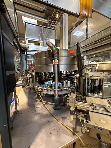 Γραμμή εμφιάλωσης γυάλινων φιαλών μίας χρήσης από Krones, KHS Meypack, Kisters, Logopack (1999) Krones, KHS Abfülllinie für Glasflaschen (Einweg)