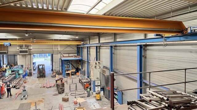 2x 16.240 mm / 5 t + Stahlkonstruktion Abus Overhead crane