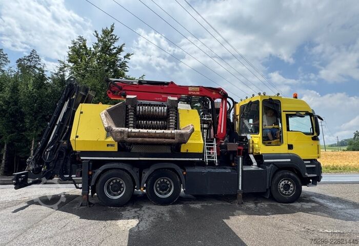 ট্রাকে সংযুক্ত ক্রেন MAN TGS 33.480 6x4 Chippo 5010 / Swiss-Vehicle