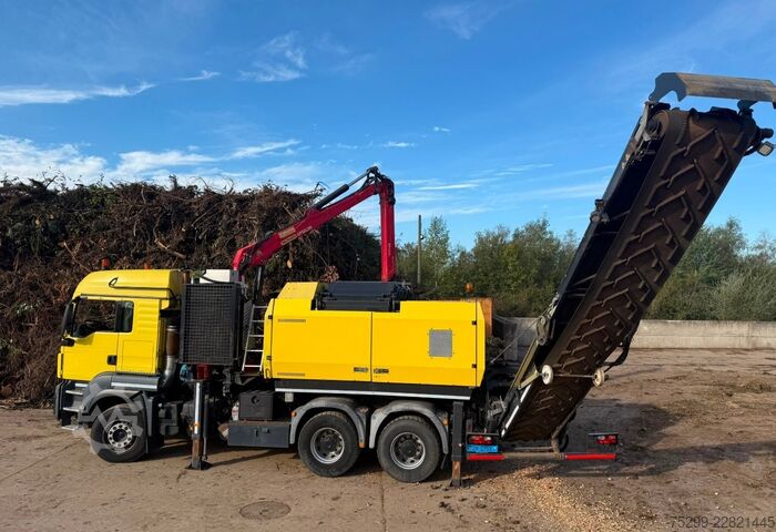 ট্রাকে সংযুক্ত ক্রেন MAN TGS 33.480 6x4 Chippo 5010 / Swiss-Vehicle