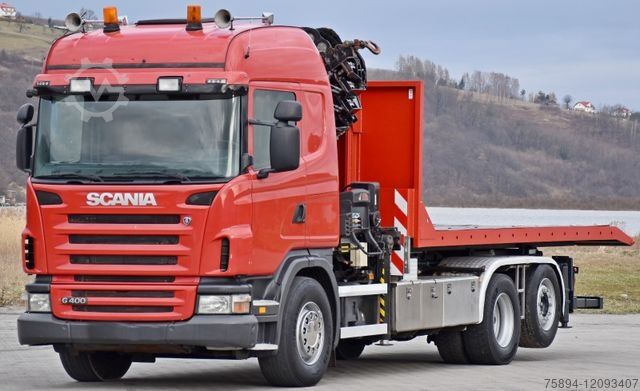 Автокран SCANIA G 400 * Abschleppwagen 6,40m* KRAN + FUNK * TOP
