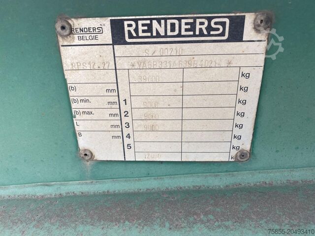 컨테이너 운송 Renders RPS 12.27 20/30 FT Chassis / BPW Axles / Lifaxl...