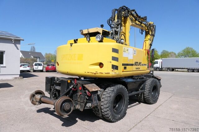Excavadora móvil atlas 1604 K ZW KLIMA Zweiwegebagger SCHNELLWECHSLER DEUTZ-MOTOR